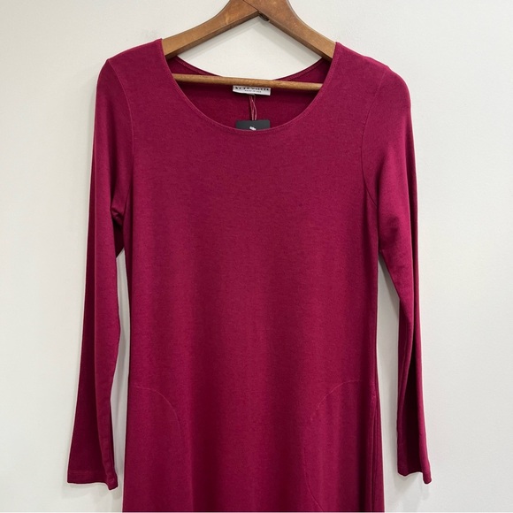 Bryn Walker Philippa Jersey Stretch Long Sleeve Maxi Lagenlook Lantern Dress - Picture 3 of 12